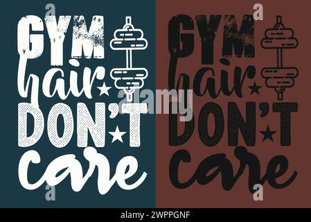 Gym Shirt, Workout Shirt, Gym Lover Shirt, Fitness Shirt, Sport Lover Geschenk, Geschenk Für Sportsfreunde, Sportshirt, Niedliches Sportshirt, Workout-T-Shirt Stock Vektor