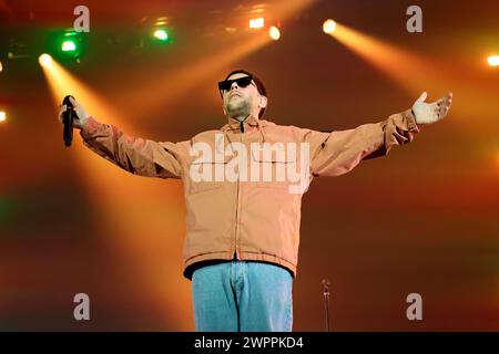 Padua, Italien. März 2024. Gazellen INSIDE FOREVER Tour! 8. MÄRZ - ARENA ZEIGT PADUA MESSEN - PADUA auf dem Foto Gazzelle (Pseudonym von Flavio Bruno Pardini) Credit: Independent Photo Agency/Alamy Live News Stockfoto