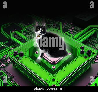 Simulationstheorie, konzeptionelle Illustration Stockfoto