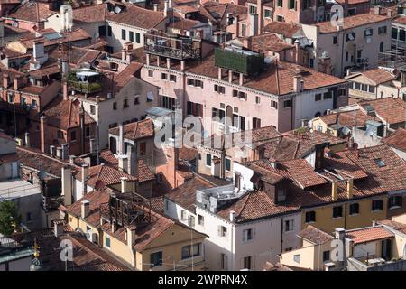 San Marco sestiere im historischen Zentrum von Venedig, Venetien, Italien, vom Campanile di San Marco (Markusplatz) aus gesehen © Wojciech Strozyk / Alamy Stoc Stockfoto