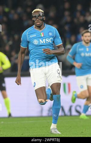 Napoli, Italien, 8. März 2024 Victor Osimen von SSC Napoli während des Spiels der Serie A zwischen SSC Napoli und Torimo FC Credit:Agostino Gemito/ Alamy Live News Stockfoto