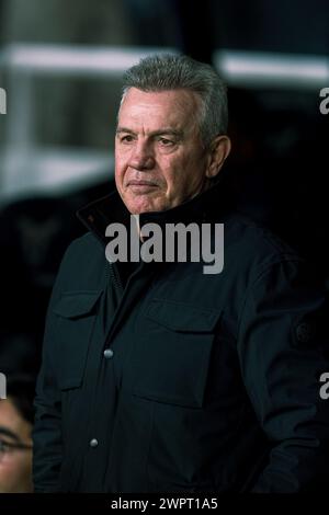 Barcelona, Spanien, 8. März 2024. Spanische LaLiga EA Sports: FC Barcelona gegen RCD Mallorca. Javier Aguirre Cheftrainer der RCD Mallorca. Quelle: Joan G/Alamy Live News Stockfoto