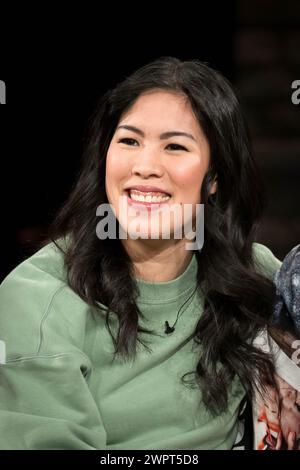 Bremen, Deutschland. März 2024. Mai Thi Nguyen-Kim bei der Aufnahme der Radio Bremen Talkshow '3nach9'. Quelle: Sina Schuldt/dpa/Alamy Live News Stockfoto