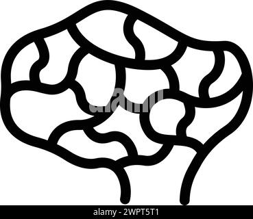 Team Brainstorming-Symbol-Umrissvektor. Geschäftsentscheidung. Sitzung zur Denkstrategie Stock Vektor