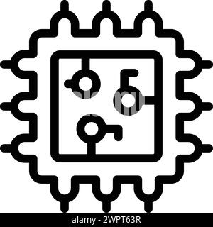 Brainstorming Forum Symbol Gliederung Vektor. Teamforschung. Generierung logischer Unternehmensideen Stock Vektor