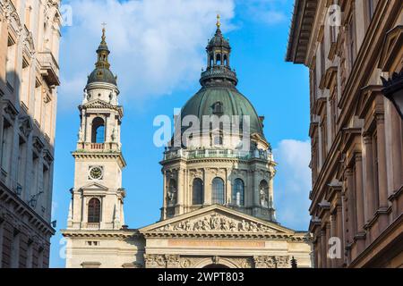 St. Stephans Basilika im Zentrum, Reise, Kirche, sakrales Gebäude, Gebäude, Städtereise, Tourismus, Übersicht, Osteuropa, Architektur Stockfoto