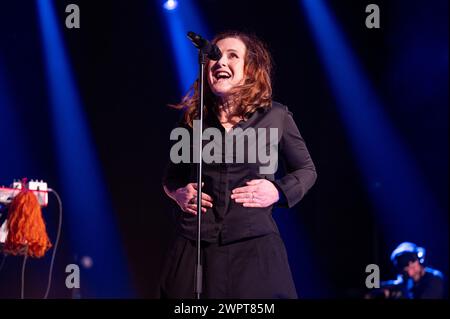 Manchester, Großbritannien. März 2024. Beth Ditto tritt am 2. Abend des BBC 6 Music Festivals 2024 im Manchester Victoria Warehouse auf. Stockfoto