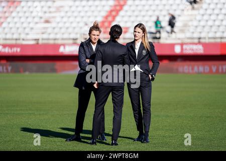 Algeciras, Spanien. Februar 2024. Algeciras, Spanien, 27. Februar 2024: Spieler Italiens bei Ankunft vor dem Freundschaftsspiel der Frauen zwischen England und Italien im Estadio Nuevo Mirador in Algeciras, Spanien. (Daniela Porcelli/SPP) Credit: SPP Sport Press Photo. /Alamy Live News Stockfoto