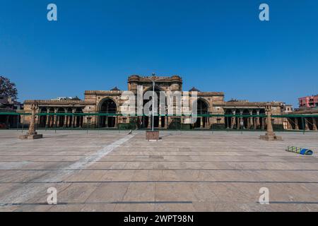 JAMA-Moschee, UNESCO-Stätte, Ahmedabad, Gujarat, Indien Stockfoto