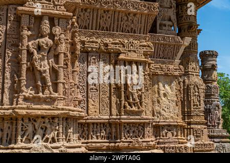 Sonnentempel, Modhera, Gujarat, Indien Stockfoto