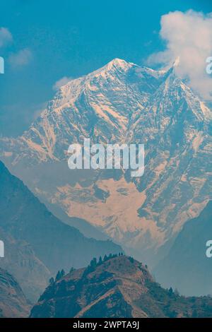 Mount Annapurna, 8091 m, Provinz Gandaki, Nepal Stockfoto