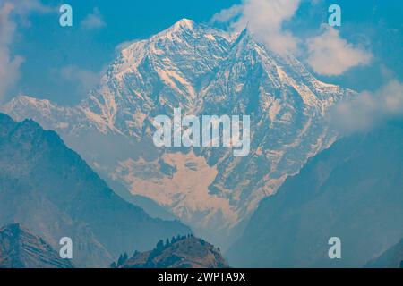 Mount Annapurna, 8091 m, Provinz Gandaki, Nepal Stockfoto