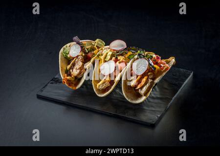 Vegetarische weiche Tortillas Stockfoto