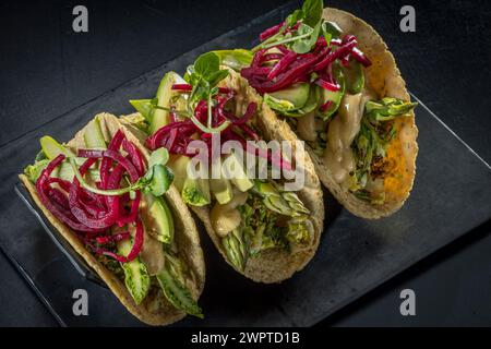 Vegetarische weiche Tortillas Stockfoto