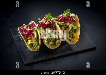 Vegetarische weiche Tortillas Stockfoto