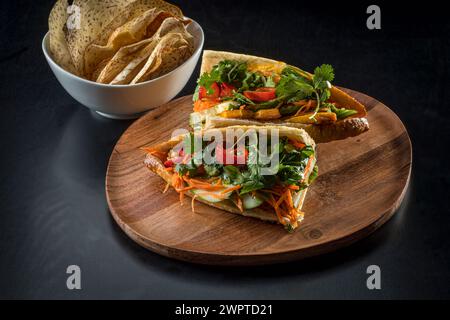 Vegetarische Pita Stockfoto