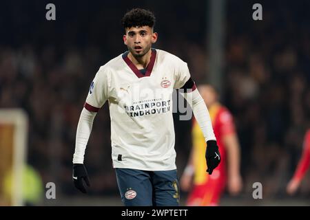 Deventer, Niederlande. März 2024. DEVENTER, NIEDERLANDE - 8. MÄRZ: Ricardo Pepi von PSV während des niederländischen Eredivisie-Spiels zwischen Go Ahead Eagles von der PSV am 8. März 2024 in de Adelaarshorst in Deventer, Niederlande. (Foto: Joris Verwijst/BSR Agency) Credit: BSR Agency/Alamy Live News Stockfoto