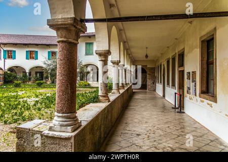 Kloster Santa Maria in Valle, Tempietto longobardo, 8. Jahrhundert, Cividale del Friuli, Stadt mit historischen Schätzen, UNESCO-Weltkulturerbe Stockfoto