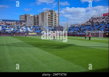 Cagliari, Italien. März 2024. Foto Gianluca Zuddas/LaPresse09-03-2024 Cagliari, Italia - Sport, calcio - Cagliari vs Salernitana - Campionato italiano di calcio Serie A TIM 2023/2024 - Stadio Unipol Domus. Nella Foto: Riscaldamento Salernitana 9. März 2024 Cagliari, Italien - Sport, Fußball - Cagliari vs Salernitana - Campionato italiano di calcio Serie A TIM 2023/2024 - Unipol Domus Stadium. Im Bild: Warm Up Salernitana“ Credit: LaPresse/Alamy Live News Stockfoto