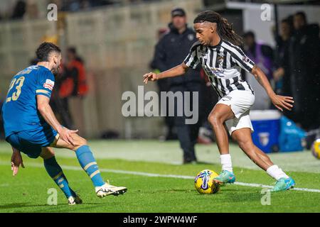 Portimao, Portugal. März 2024. PORTIMAO, PORTUGAL - 8. MÄRZ: Goncalo Faria Costa of Portimonense während des Spiels der portugiesischen Liga 1 zwischen Portimonense und dem FC Porto im Estadio Municipal de Portimao am 8. März 2024 in Portimao, Portugal. (Foto von Henk Seppen/Orange Pictures) Credit: Orange Pics BV/Alamy Live News Stockfoto