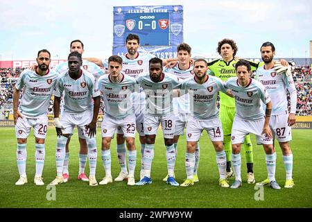 Cagliari, Italien. März 2024. Team US Salernitana während Cagliari Calcio vs US Salernitana, italienisches Fußball Serie A Spiel in Cagliari, Italien, 9. März 2024 Credit: Independent Photo Agency/Alamy Live News Stockfoto