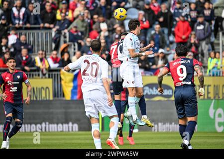 Cagliari, Italien. März 2024. Gianluca Gaetano von Cagliari Calcio während Cagliari Calcio vs US Salernitana, italienisches Fußball Serie A Spiel in Cagliari, Italien, 9. März 2024 Credit: Independent Photo Agency/Alamy Live News Stockfoto