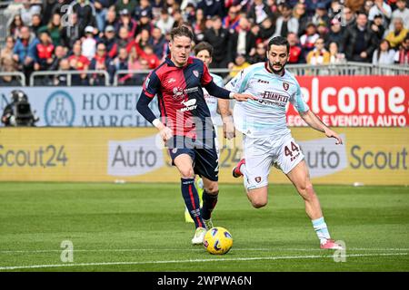 Cagliari, Italien. März 2024. Jakub Jankto von Cagliari Calcio während Cagliari Calcio vs US Salernitana, italienisches Fußball Serie A Spiel in Cagliari, Italien, 9. März 2024 Credit: Independent Photo Agency/Alamy Live News Stockfoto