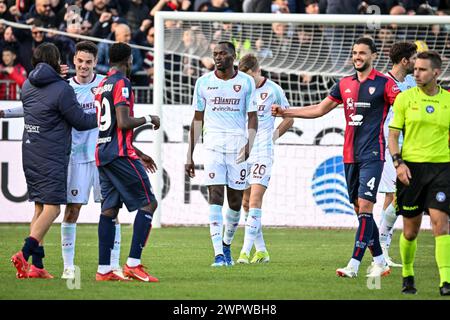 Cagliari, Italien. März 2024. Simy von US Salernitana während Cagliari Calcio vs US Salernitana, italienisches Fußball Serie A Spiel in Cagliari, Italien, 9. März 2024 Credit: Independent Photo Agency/Alamy Live News Stockfoto