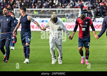 Cagliari, Italien. März 2024. Zito Luvumbo von Cagliari Calcio während Cagliari Calcio vs US Salernitana, italienisches Fußball Serie A Spiel in Cagliari, Italien, 9. März 2024 Credit: Independent Photo Agency/Alamy Live News Stockfoto