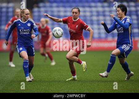 Liverpool, Großbritannien. März 2024. Liverpool FC gegen Leicester FC Barclays Womens Super League PRENTON PARK TRANMERE ENGLAND 9. März 2024 Mia Enderby aus Liverpool während des FA Cup-Spiels der Frauen zwischen Liverpool FC und Leicester FC im Prenton Park Tranmere am 9. März 2024 in Birkenhead, England. (Foto Alan Edwards für F2images) Credit: ALAN EDWARDS/Alamy Live News Stockfoto