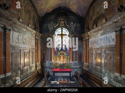 Kapelle des barmherzigen Jesus und unserer Lieben Frau von ewiger Hilfe, Lateinische Kathedrale, Kathedrale der Himmelfahrt, Lemberg, Ukraine Stockfoto