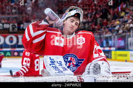 #91 Robin Meyer, Torwart Rapperswil-Jona Lakers. (Rapperswil-Jona, Schweiz, 07.09.2023) Stockfoto