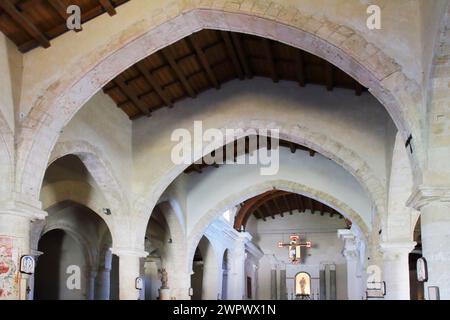 Blick auf die Caltabellotta Kathedrale von Maria Santissima Assunta (Kathedrale von Triokala), Sizilien, Italien Stockfoto