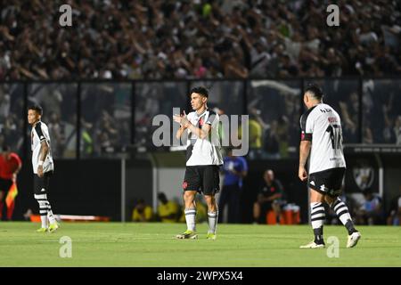 Rio, Brasilien - 07. märz 2024, Spiel zwischen Vasco da Gama und Agua Santa in der dritten Runde des Brasil Cup im Sao Januario Stadium Stockfoto