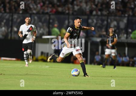 Rio, Brasilien - 07. märz 2024, Spiel zwischen Vasco da Gama und Agua Santa in der dritten Runde des Brasil Cup im Sao Januario Stadium Stockfoto