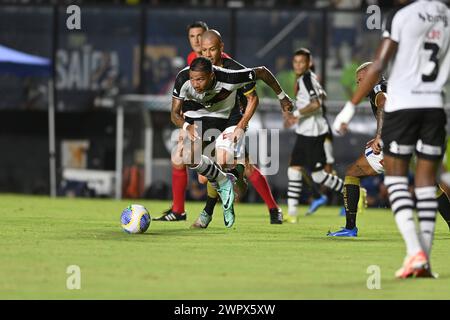 Rio, Brasilien - 07. märz 2024, Spiel zwischen Vasco da Gama und Agua Santa in der dritten Runde des Brasil Cup im Sao Januario Stadium Stockfoto