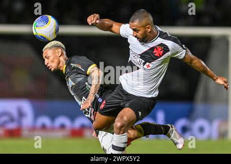 Rio, Brasilien - 07. märz 2024, Spiel zwischen Vasco da Gama und Agua Santa in der dritten Runde des Brasil Cup im Sao Januario Stadium Stockfoto