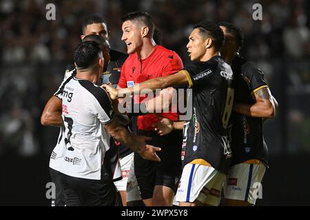 Rio, Brasilien - 07. märz 2024, Rafael Rodrigo Schiedsrichter im Spiel zwischen Vasco da Gama und Agua Santa bei der dritten Spielrunde des Brasil Cup in Sao Januario St. Stockfoto