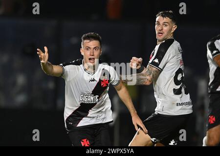 Rio, Brasilien - 07. märz 2024, Lucas Piton Spieler im Spiel zwischen Vasco da Gama gegen Agua Santa in der dritten Runde des Brasil Cup im Sao Januario Stadium Stockfoto