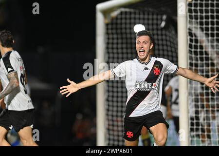 Rio, Brasilien - 07. märz 2024, Lucas Piton Spieler im Spiel zwischen Vasco da Gama gegen Agua Santa in der dritten Runde des Brasil Cup im Sao Januario Stadium Stockfoto