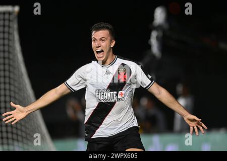 Rio, Brasilien - 07. märz 2024, Lucas Piton Spieler im Spiel zwischen Vasco da Gama gegen Agua Santa in der dritten Runde des Brasil Cup im Sao Januario Stadium Stockfoto