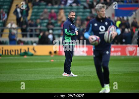 9. März 2024; Twickenham Stadium, London, England: Six Nations International Rugby England gegen Irland; Stockfoto