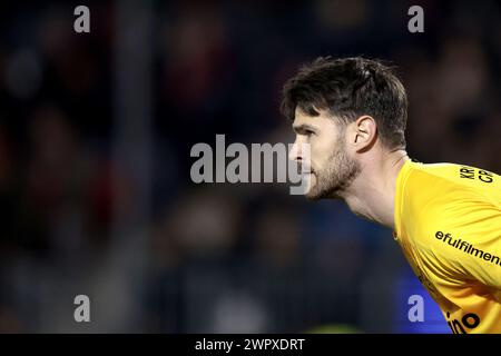 ALMERE - ALMERE City Torhüter Samuel Sahin-Radlinger während des niederländischen Eredivisie-Spiels zwischen Almere City FC und FC Utrecht im Almere City FC Stadium am 9. März 2024 in Almere, Niederlande. ANP JEROEN PUTMANS Stockfoto