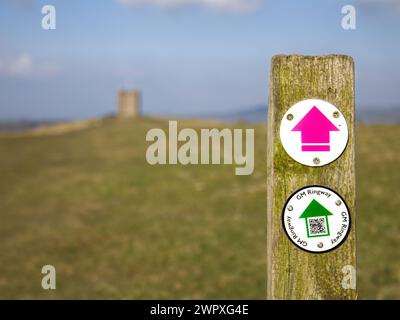 The Cage, ein elisabethanischer Turm aus dem 16. Jahrhundert im Lyme Park im Peak District National Park in Disley bei Stockport in Cheshire, England Stockfoto