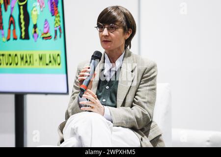 Mailand, Italien. März 2024. Mailand, die Independent Publishers' Fair Book Pride Milan 2024. Auf dem Foto: Chiara Valerio Credit: Independent Photo Agency/Alamy Live News Stockfoto