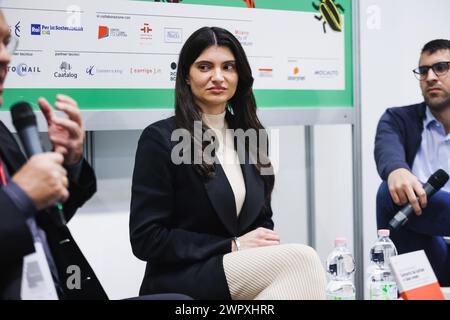 Mailand, Italien. März 2024. Mailand, die Independent Publishers' Fair Book Pride Milan 2024. Auf dem Foto: Martina Benedetti Credit: Independent Photo Agency/Alamy Live News Stockfoto