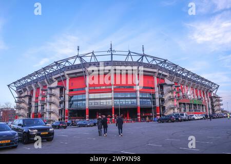 Enschede, Niederlande. März 2024. ENSCHEDE, NIEDERLANDE - 9. MÄRZ: Stadion Grolsch Veste während des niederländischen Eredivisie-Spiels zwischen dem FC Twente und Sparta Rotterdam am 9. März 2024 in de Grolsch Veste in Enschede, Niederlande. (Foto von Peter Lous/Orange Pictures) Credit: Orange Pics BV/Alamy Live News Stockfoto