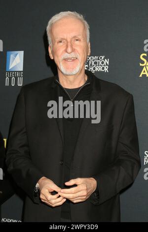 2024 Saturn Awards im Burbank Convention Center am 4. Februar 2024 in Burbank, KALIFORNIEN mit James Cameron Where: Burbank, California, United States Wann: 04 Feb 2024 Credit: Nicky Nelson/WENN Stockfoto