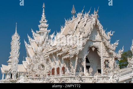 Weiße Tempel in Chiang Rai, Thailand Stockfoto