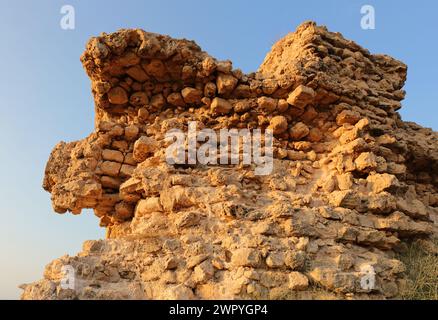 Ruinen der antiken Stadt des biblischen Aschkelon in Israel. Stockfoto